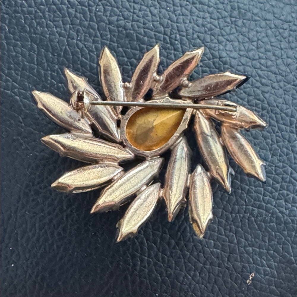 Vintage Multi Coloured Rhinestone Brooch - Picture 2 of 2